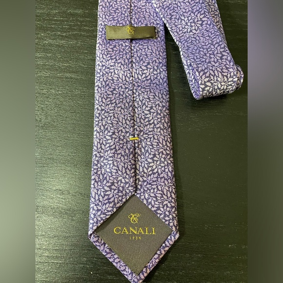 Canali Silk Purple Tie - Picture 2 of 3